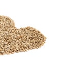 Heart shape made of sunflower seeds Royalty Free Stock Photo