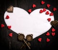 Heart shape paper Royalty Free Stock Photo