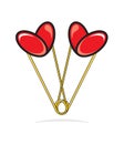 Heart shape paper clips