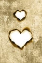 Heart shape parchment Royalty Free Stock Photo