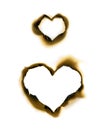 Heart shape parchment Royalty Free Stock Photo