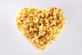 Heart Shape Popcorn Royalty Free Stock Photo