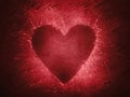 heart shape in red abstract background Royalty Free Stock Photo