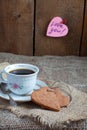 Heart shape Saint Valentine's gingerbread Cookies