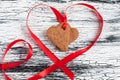 Heart shape Saint Valentine's gingerbread Cookies