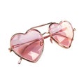 Heart Shape Sun Glasses on Transparent Background - Ai Generated Royalty Free Stock Photo