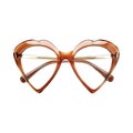 Heart Shape Sun Glasses on Transparent Background - Ai Generated Royalty Free Stock Photo