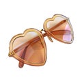 Heart Shape Sun Glasses on Transparent Background - Ai Generated Royalty Free Stock Photo