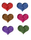 Heart shape web buttons