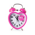 Heart shaped alarm clock Royalty Free Stock Photo