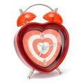 Heart shaped alarmclock Royalty Free Stock Photo