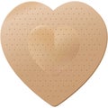 Heart Shaped Bandaid Royalty Free Stock Photo