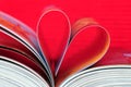 Heart shaped book Royalty Free Stock Photo