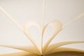 Heart shaped book pages