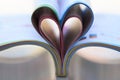 Heart Shaped Book. Royalty Free Stock Photo