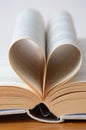 Heart shaped book Royalty Free Stock Photo