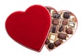 Heart Shaped Box of Chocolates Royalty Free Stock Photo