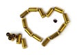 Heart shaped bullets.