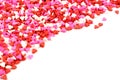 Heart shaped candy corner border