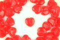 Heart-shaped candy