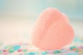 Heart shaped candy in sugar Royalty Free Stock Photo