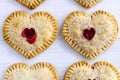 Heart Shaped Cherry Hand Pies Royalty Free Stock Photo