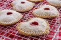 Heart Shaped Cherry Hand Pies Royalty Free Stock Photo