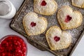 Heart Shaped Cherry Hand Pies Royalty Free Stock Photo