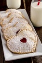 Heart Shaped Cherry Hand Pies Royalty Free Stock Photo