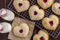 Heart Shaped Cherry Hand Pies Royalty Free Stock Photo