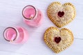 Heart Shaped Cherry Hand Pies Royalty Free Stock Photo