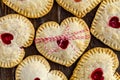 Heart Shaped Cherry Hand Pies Royalty Free Stock Photo