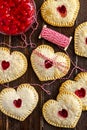 Heart Shaped Cherry Hand Pies Royalty Free Stock Photo