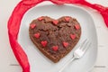 Heart Shaped Chocolate Brownie