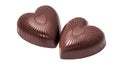 Heart shaped chocolate candy isolated Royalty Free Stock Photo