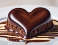 Heart Shaped Chocolate - Sweetness and Love in Every Bite. Indulge in the sweetness and love embodied in this heart Royalty Free Stock Photo