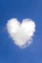 Heart shaped cloud Royalty Free Stock Photo