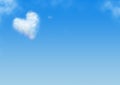 Heart shaped cloud Royalty Free Stock Photo