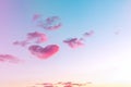 A heart-shaped cloud in the sky Royalty Free Stock Photo