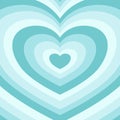 Heart-shaped concentric stripes vector background. Royalty Free Stock Photo
