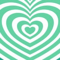 Heart-shaped concentric stripes vector background. Royalty Free Stock Photo