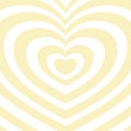 Heart-shaped concentric stripes vector background. Royalty Free Stock Photo