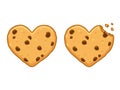 Heart shaped cookie Royalty Free Stock Photo