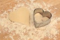 Heart Shaped Cookie Cutter Royalty Free Stock Photo