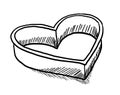Heart shaped cookie-cutter Royalty Free Stock Photo