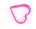 Heart shaped cookie cutter Royalty Free Stock Photo