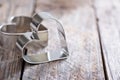 Heart shaped cookie cutter Royalty Free Stock Photo