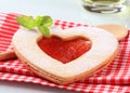 Heart shaped cookie Royalty Free Stock Photo