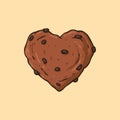 Heart Shaped Cookies Cartoon Vector Royalty Free Stock Photo