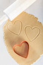 Heart-shaped cookies Royalty Free Stock Photo